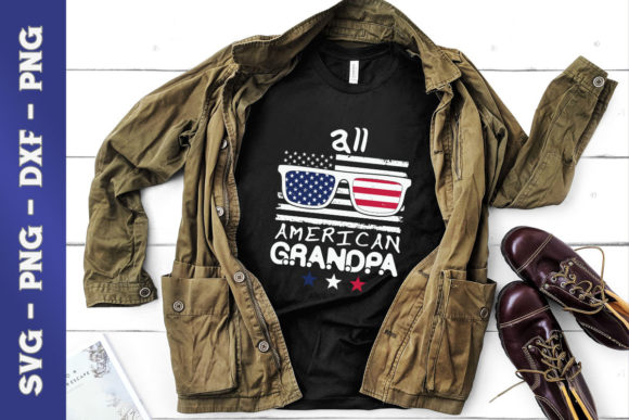 All American Grandpa 4th of July USA