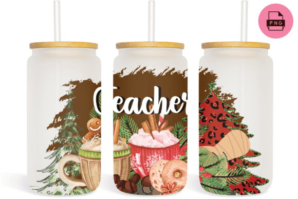 Christmas Teacher Coffee Libbey Glass