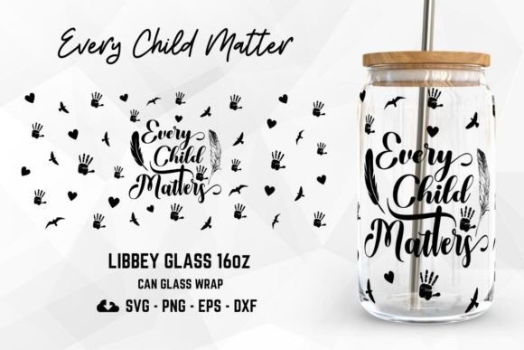 Every Child Matter 16oz Libbey Can Glass