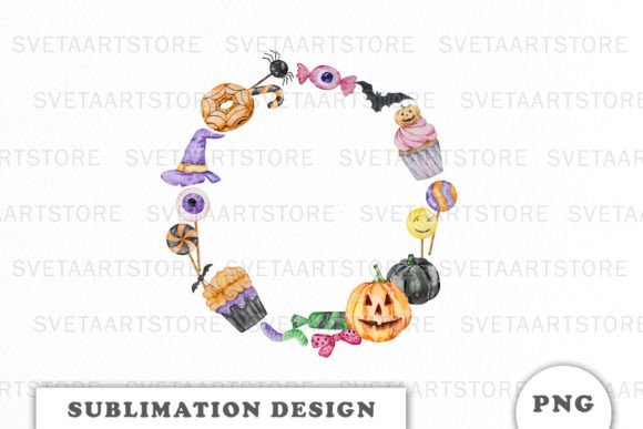 Halloween Candy Frame PNG