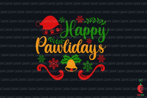 Happy Pawlidays Dog Christmas