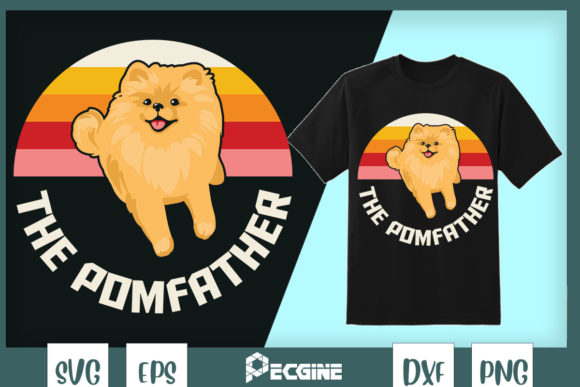 Mens Funny Pomeranian Father Dad the Pom