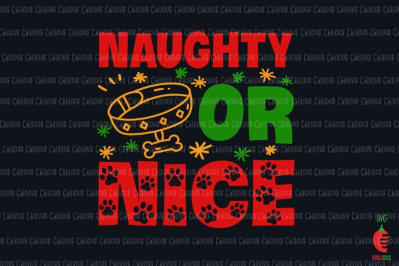 Naughty or Nice Dog Christmas