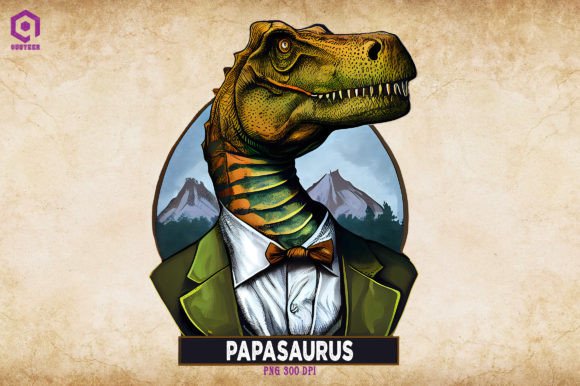 Papasaurus Funny Papa Saurus Dinosaur
