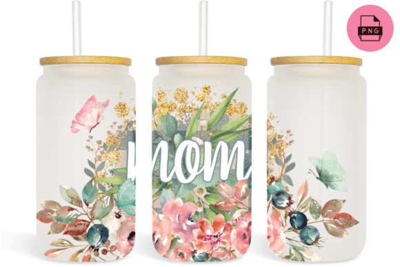 Watercolor Flower Butterfly Mom Can Wrap